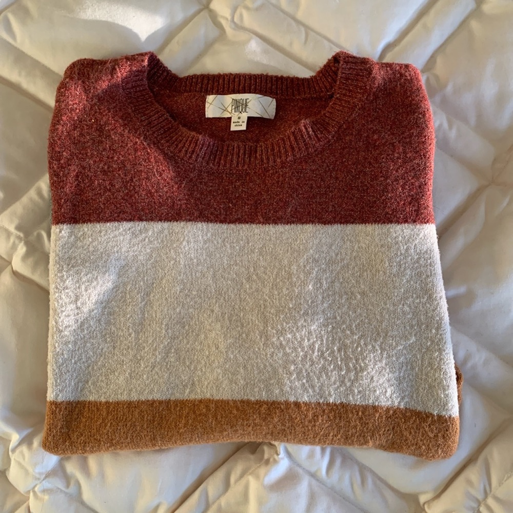 Cozy Color Block Sweater - image 4